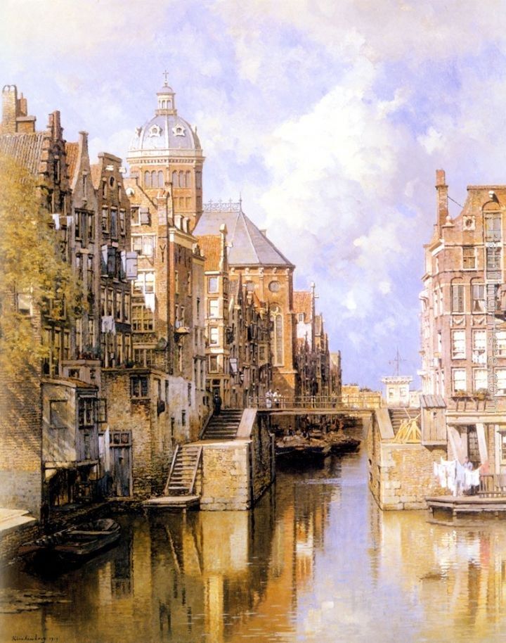 Johannes Christiaan Karel Klinkenberg The Oudezijdsvoorburgwal, Amsterdam